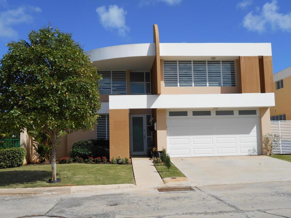 Front view of the house