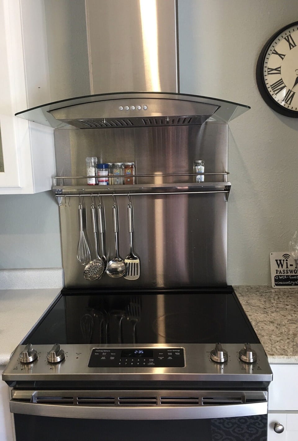 High quality stainless steel appliances. 