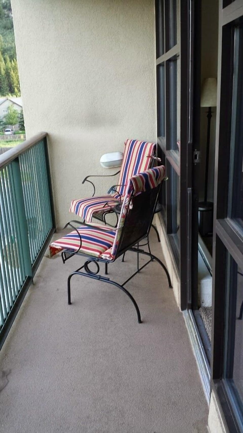 Enjoy your morning coffee sat on the balcony