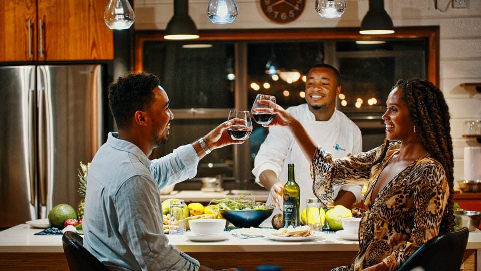 A toast to happiness and vacation time!