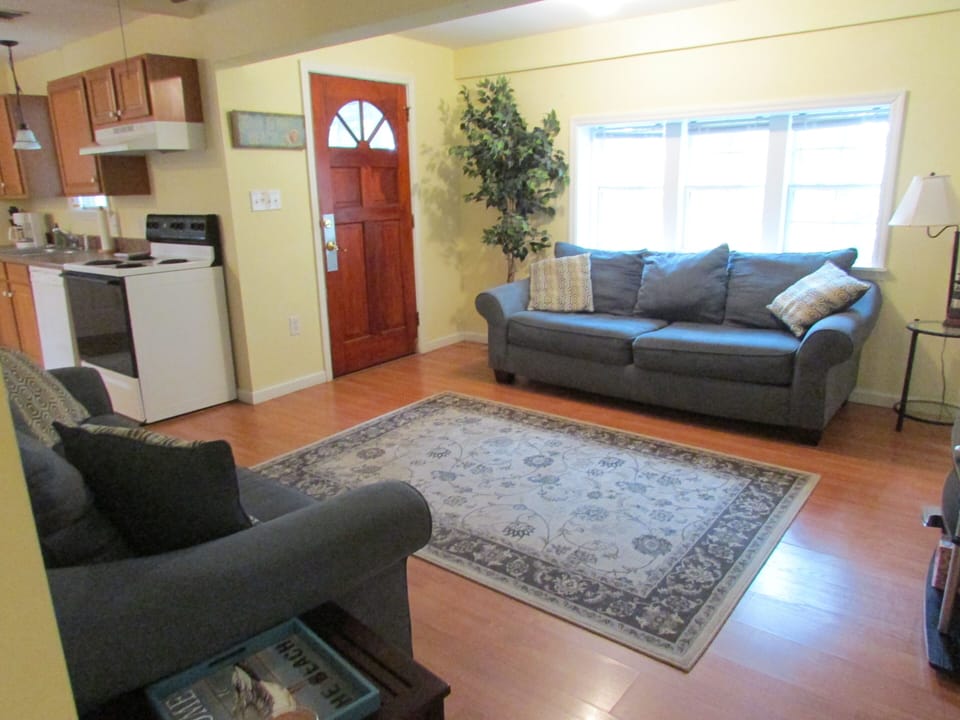Exit to the front screened porch.