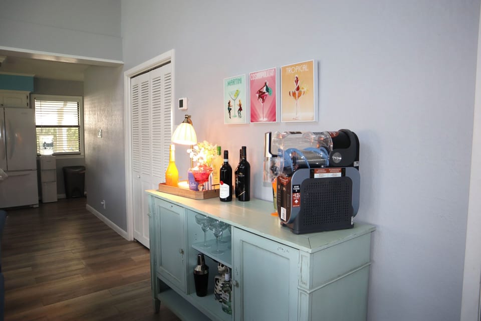 Our cute little bar cart!