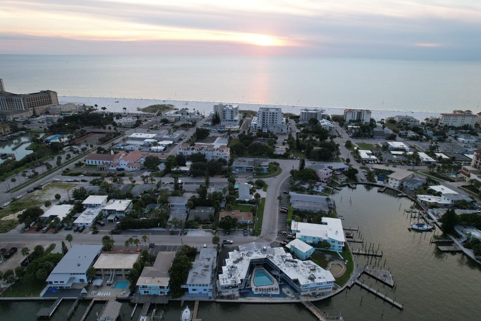 Our unit in relation to the water nearby