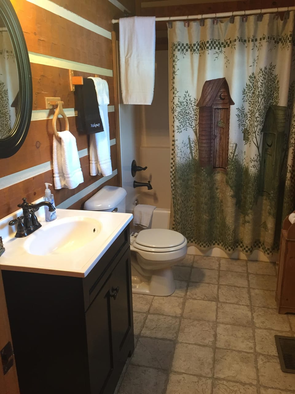 Spacious master bath