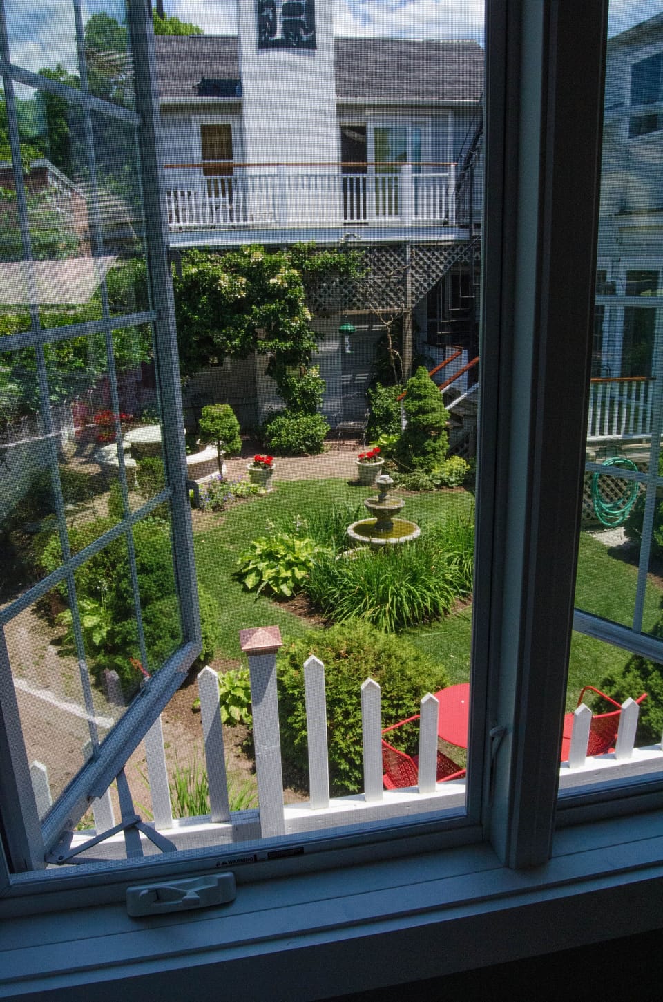 Garden view from the Bedroom.