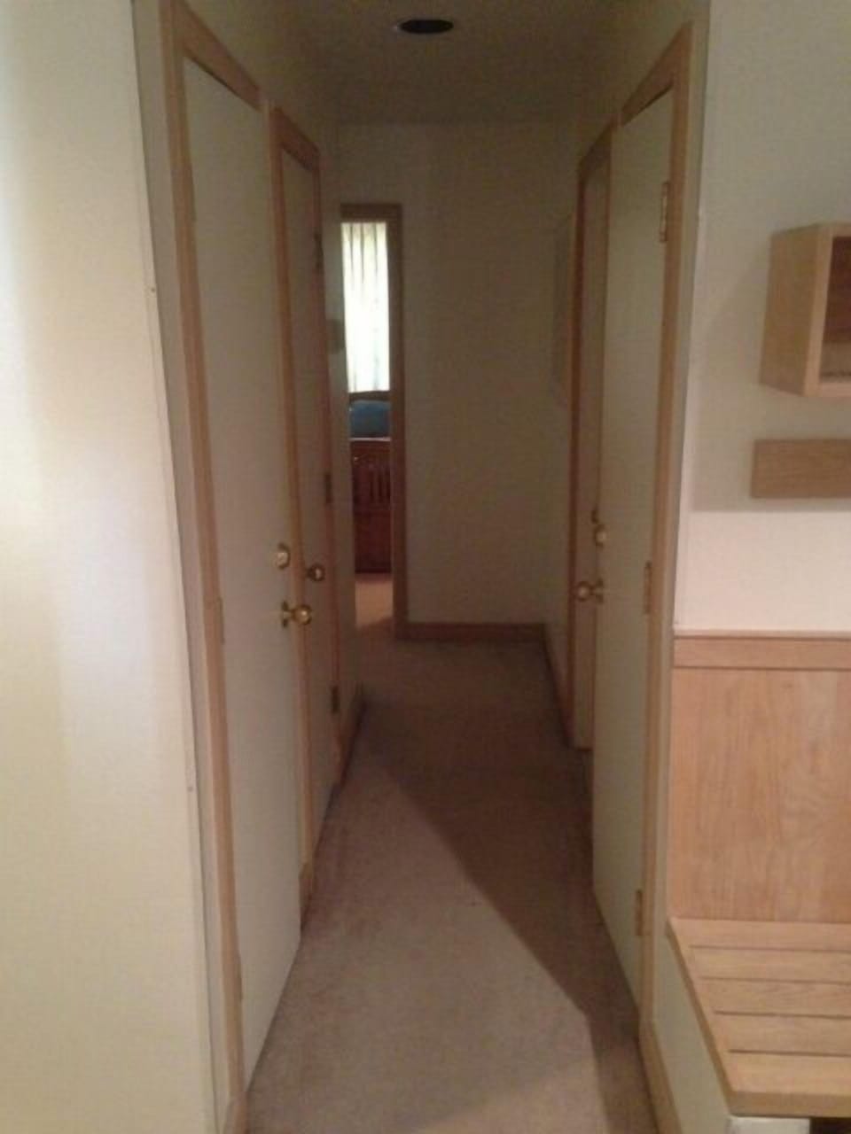 Hallway to bedrooms and bathrooms