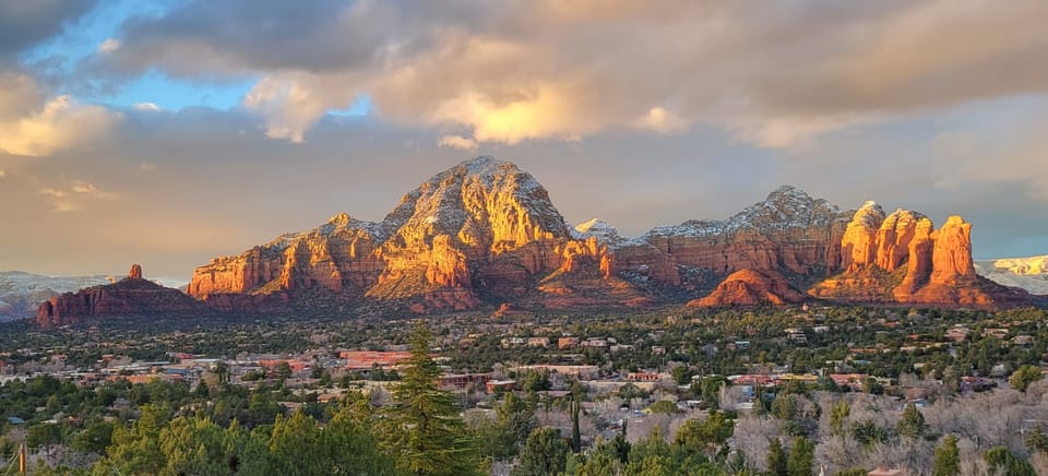 Thunder Mountain with a little snow