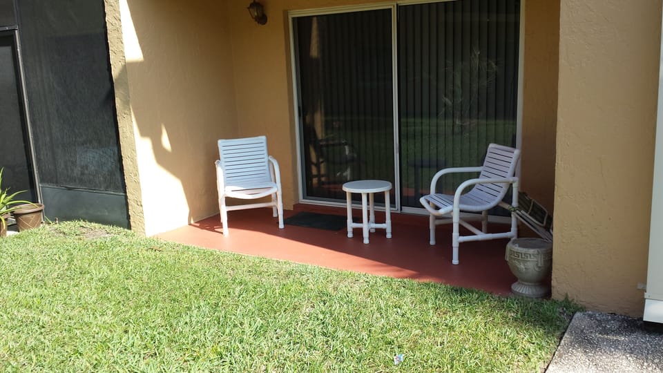 Patio  
Enjoy a cup of coffee  