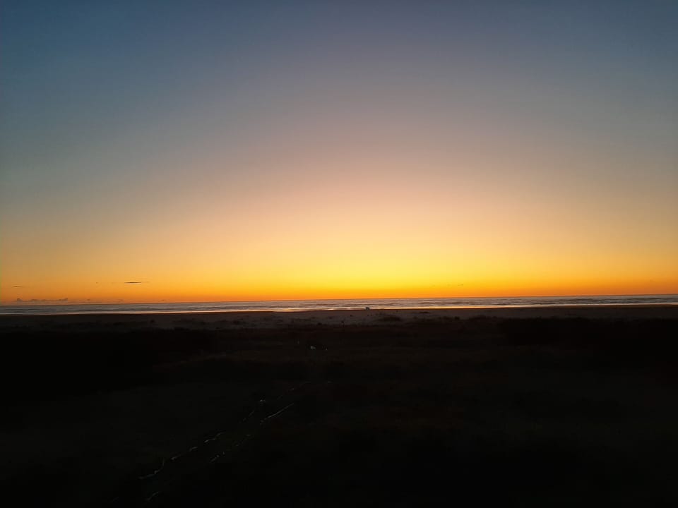 Sunset from the upper deck of Casa Sea Esta -one of the best views on the beach!