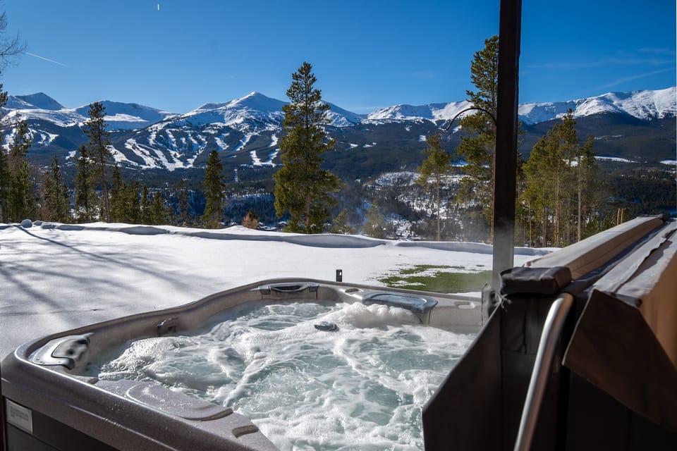 Hot tub with views