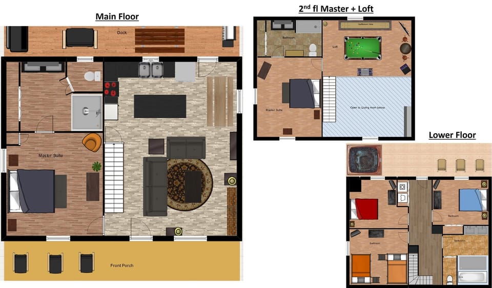 Mudpuppies Cabin floor plan