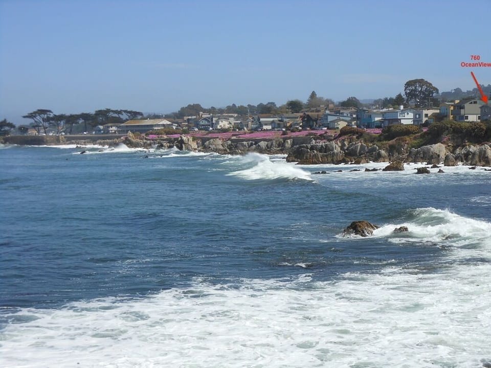 view of the Monterey Recreation Trail. House is in the background.
