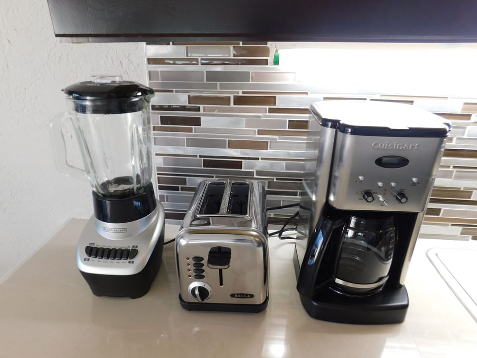 New blender, toaster and coffee maker