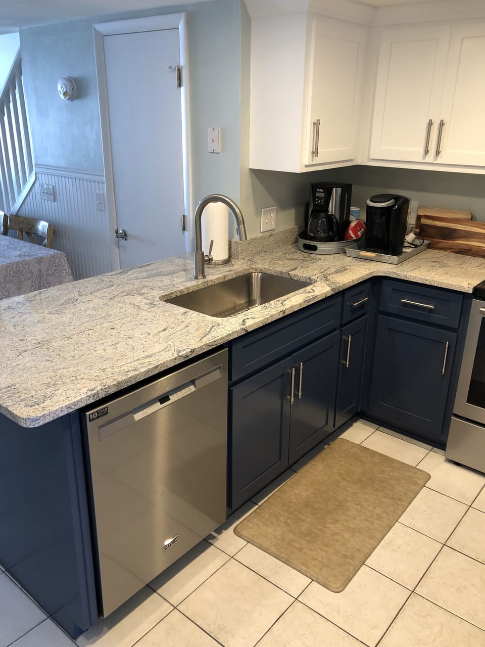 Walk into the front door & into the Kitchen located downstairs,  view 1.