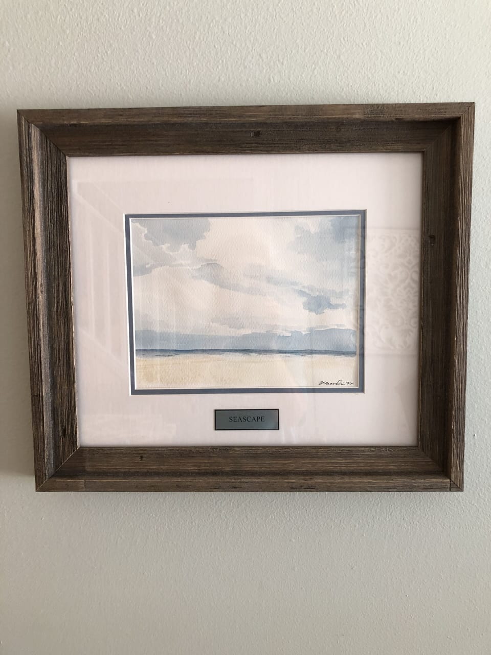 View just outside my townhouse, painted by my talented guest, Shannon Cleavelin.