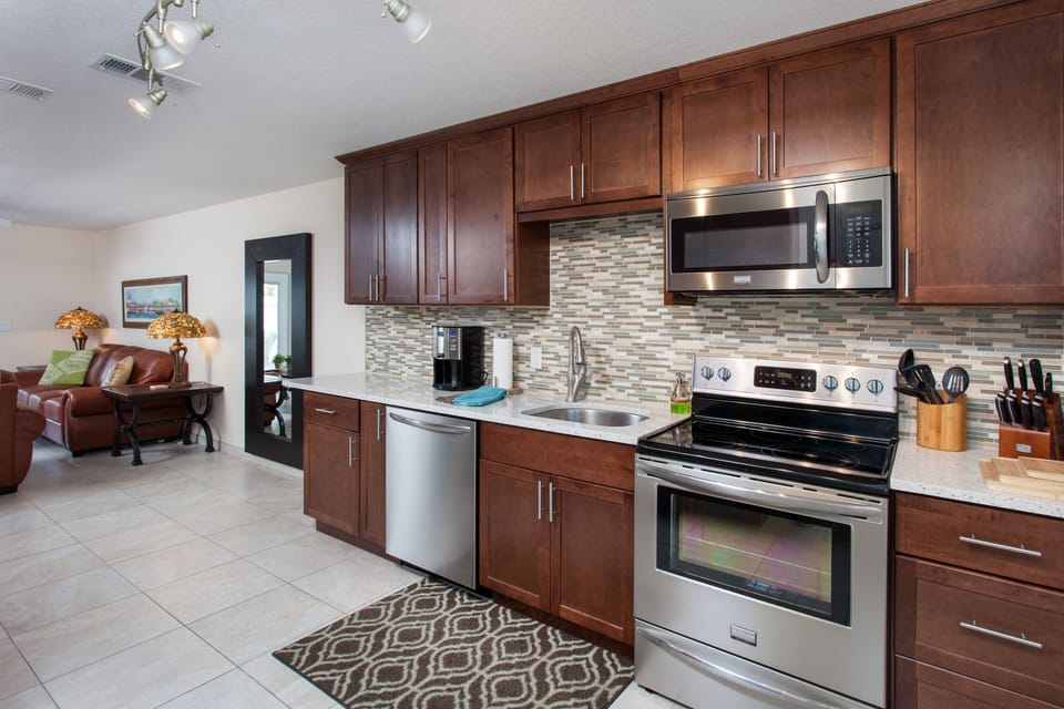 Beautiful Kitchen with Stainless Steel Appliances