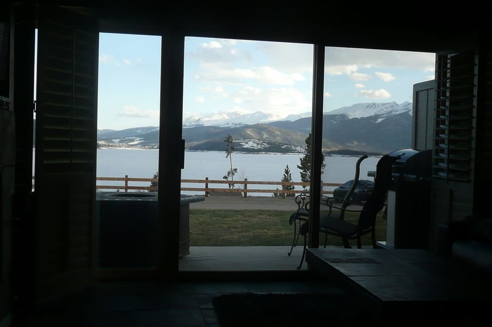 Lake and mountain view right from your living room!