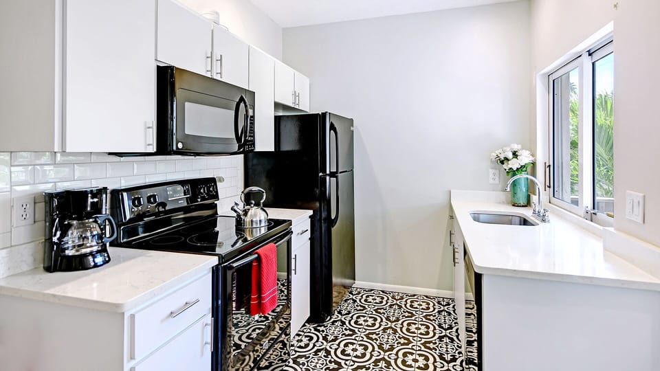 kitchen with quartz counter tops, windows and a dishwasher 