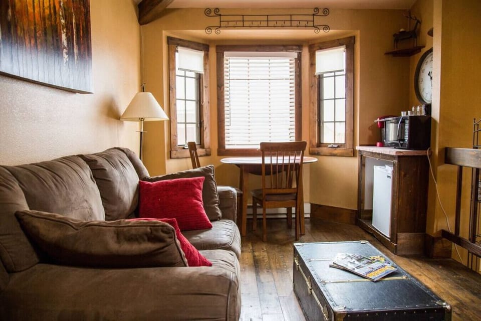 living room with dining area