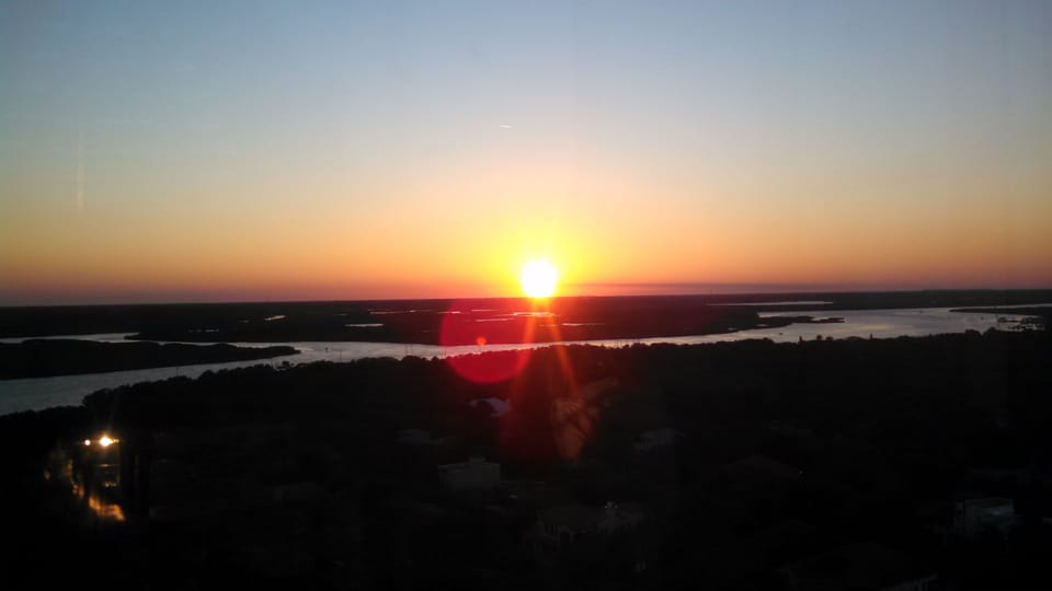 Sunset view from the top of the Ponce Inlet Lighthouse.