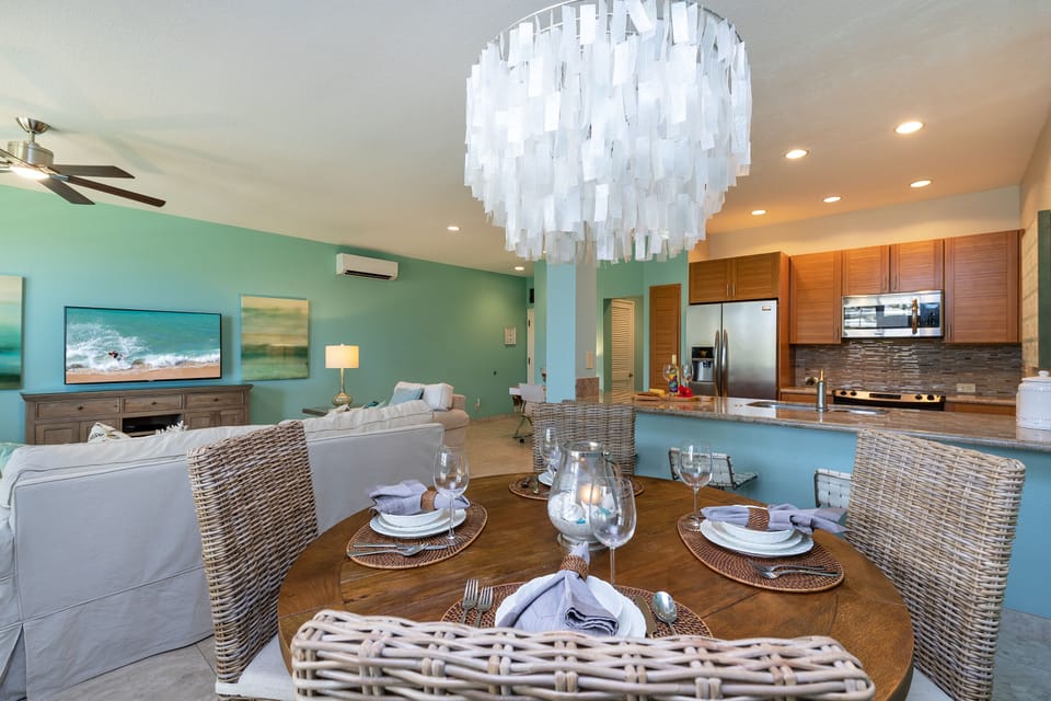 Indoor dining table seats 4