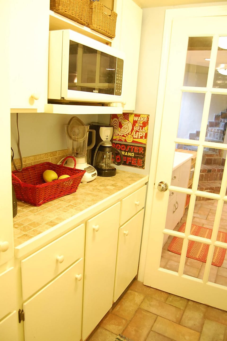 A pantry with everything you may need to prepare your own meals.