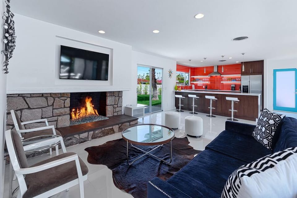 Living Room with Fireplace