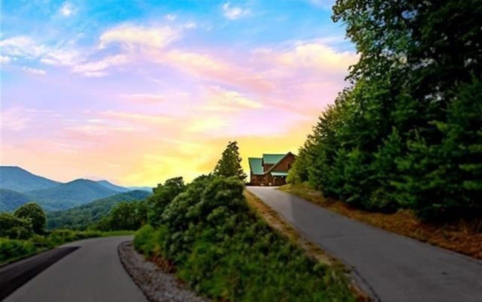 A bird's eye view of Wears Valley as you enter this secluded paradise. 2+ acres