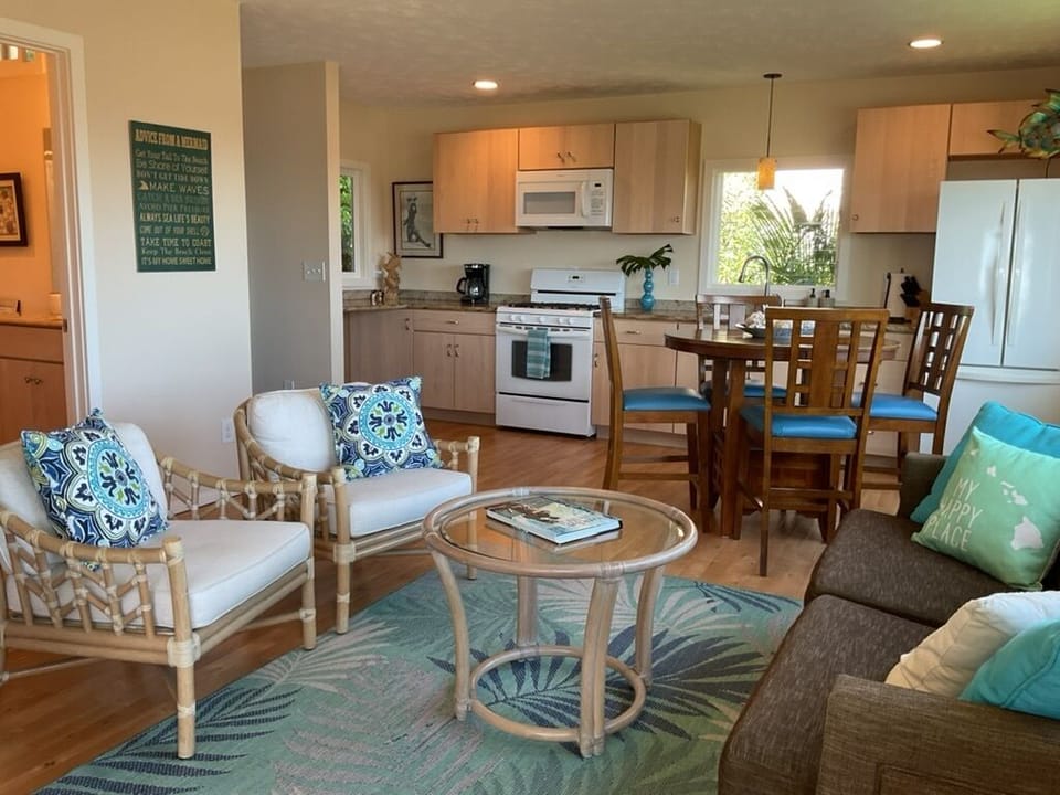 Complete kitchen and dining with a view!