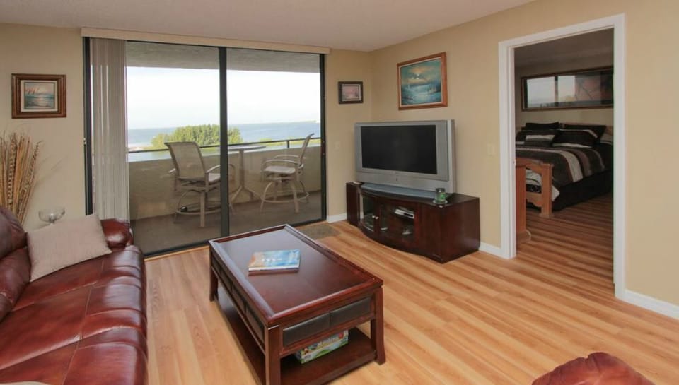 Gulf view from the living room