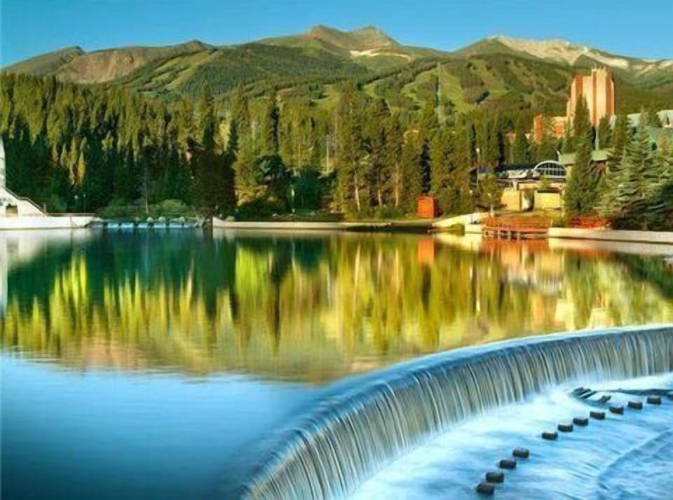Maggie Pond borders south side of the Village at Breckenridge
