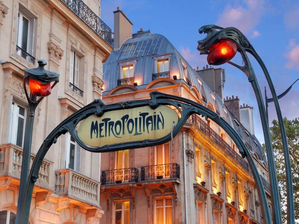 Saint-Michel métro station.