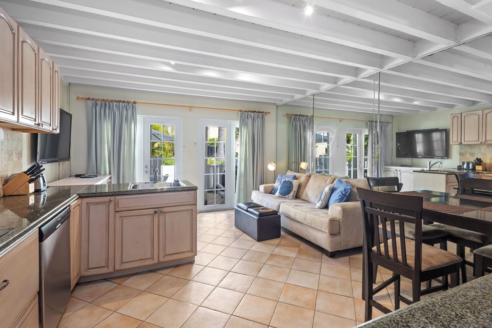 Kitchen and Living Room Area
