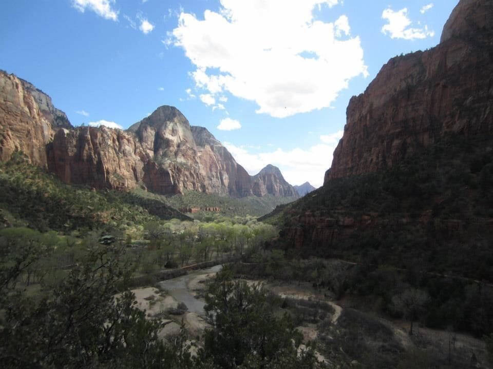 Zion National Park, view from Emerald Pools trail.