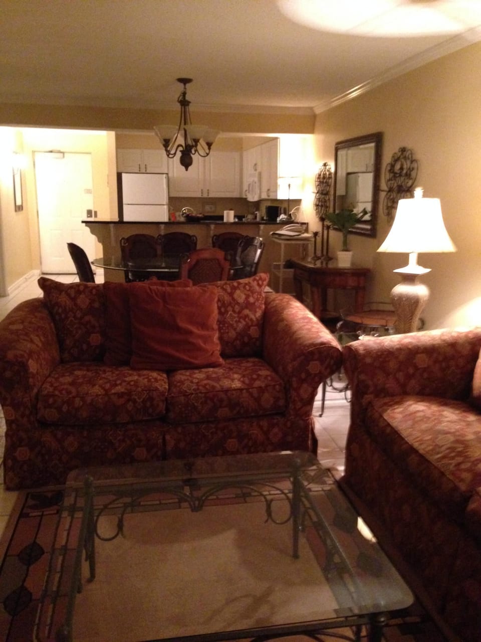 Cozy living area with Queen Memory Foam sofa sleeper