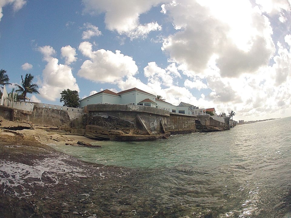 View of the house from the ocean