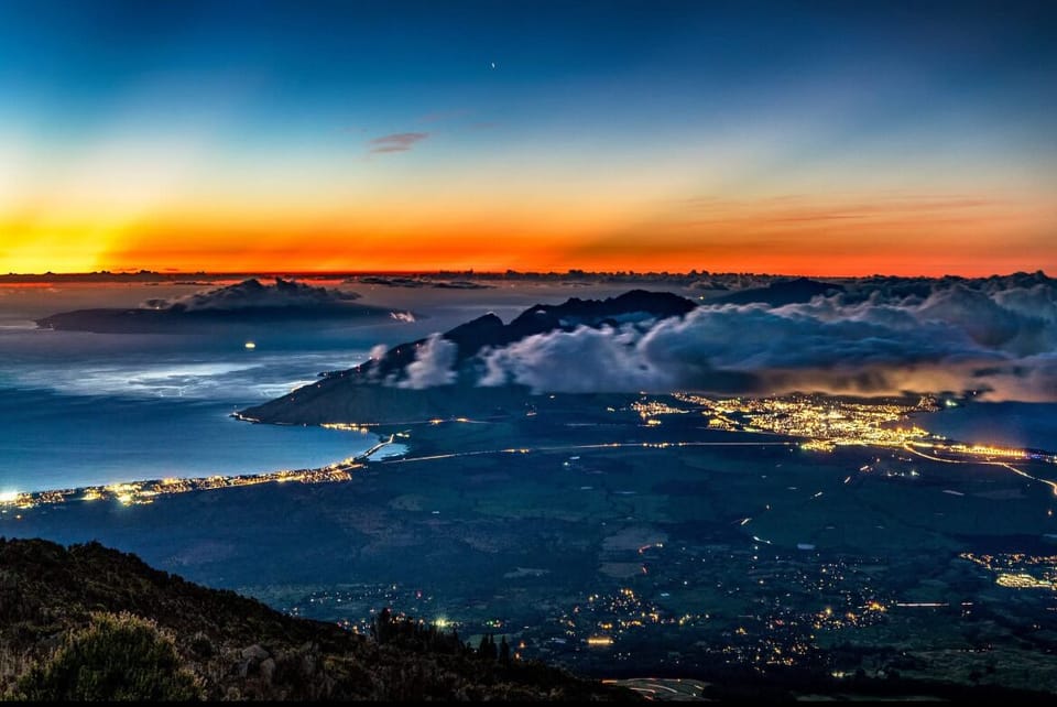 Sunset in Kihei from Haleakala