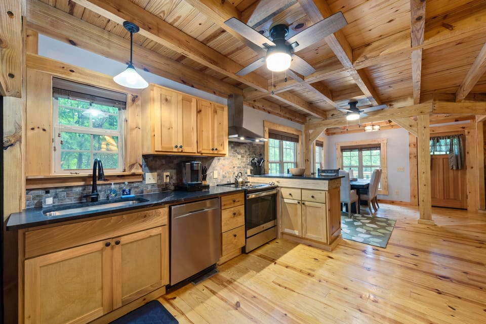 Newly remodeled kitchen with new appliances