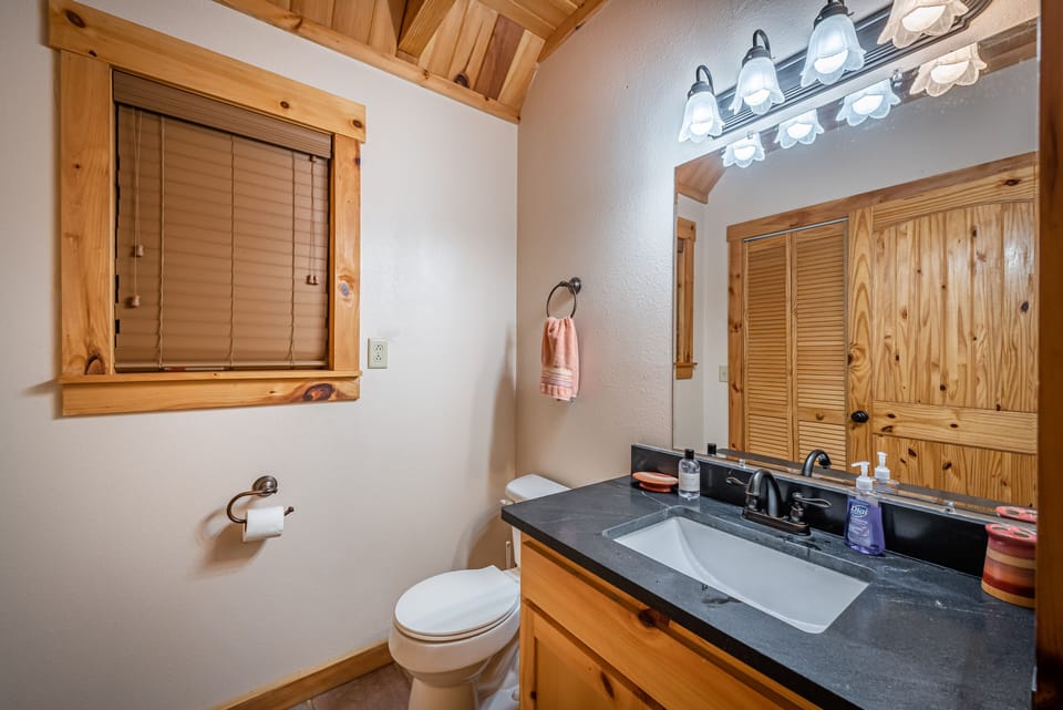 Newly remodeled 1/2 bathroom on 1st floor