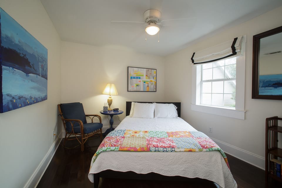 back bedroom with a view of the garden