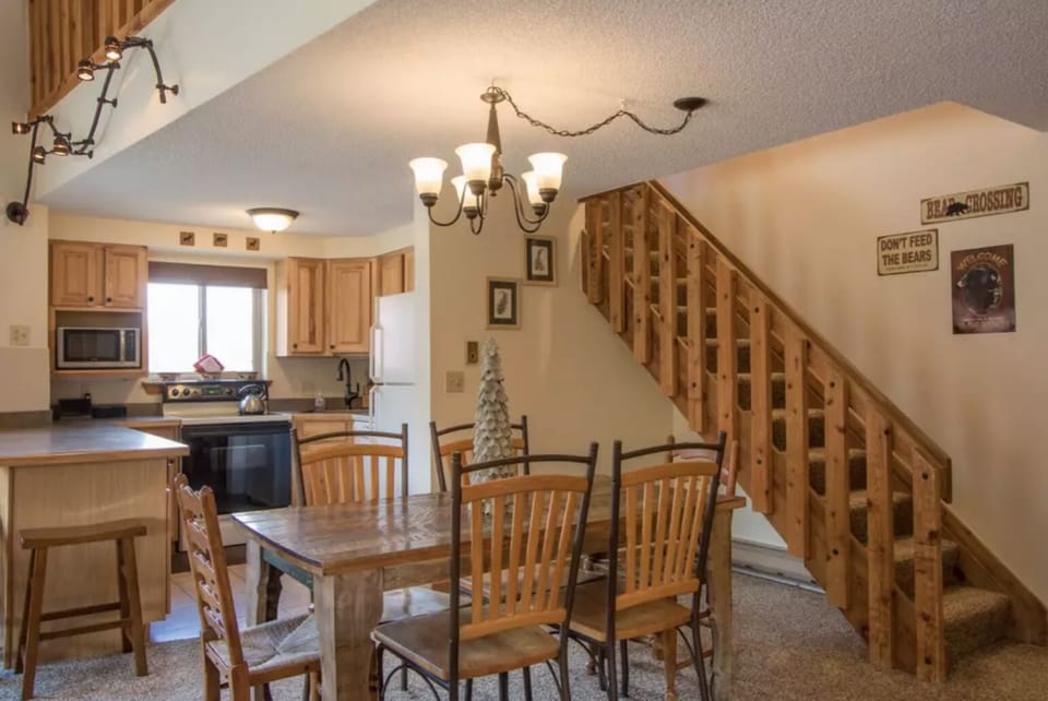 Living Space and Kitchen, Stairs to loft above