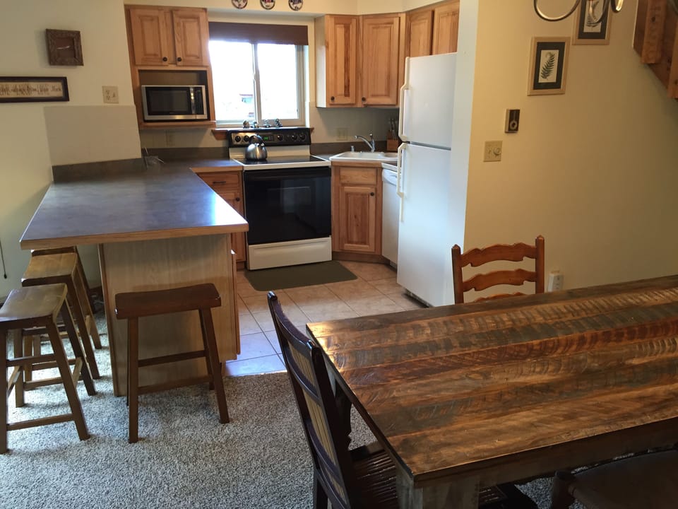Kitchen and dining area