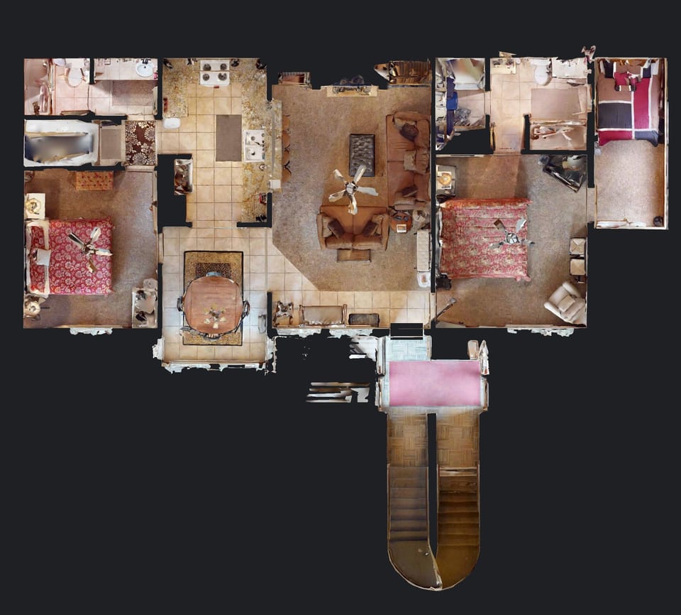 "Floor Plan" View of the  Royal King Suite. 