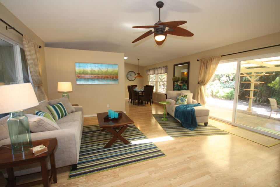Living Room - view into dining area