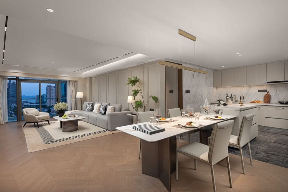 2 Bedroom Premier | Living area | 75-inch LCD TV with satellite channels, TV