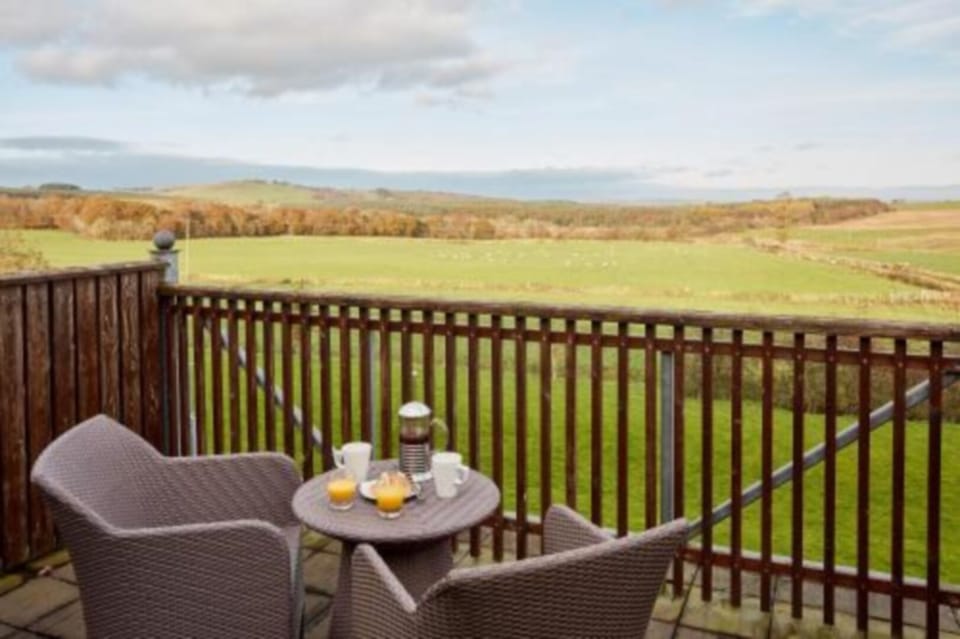Start the day with breakfast on the balcony or watch the sun go down later