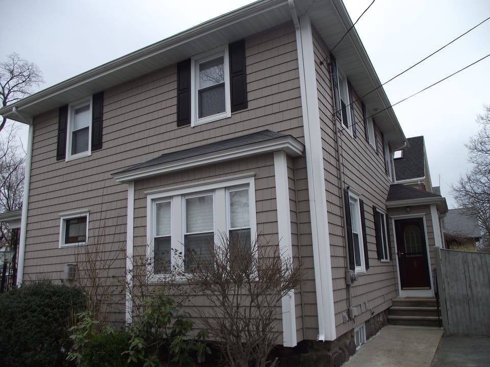 Parking and entrance side of house