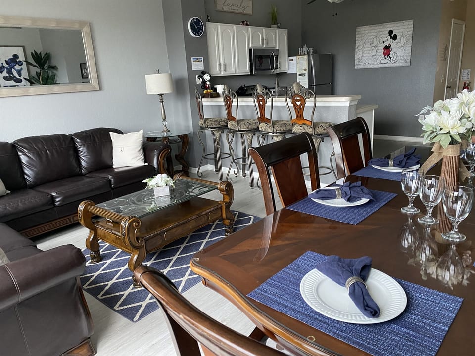 Unwind in a beautifully designed Disney vacation home living area