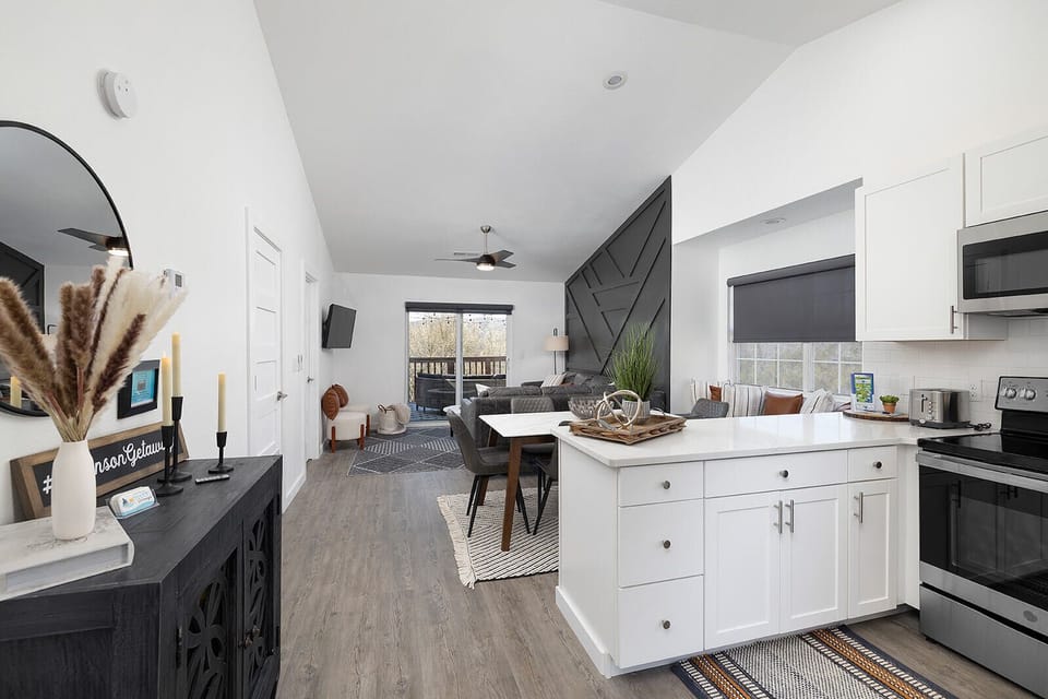 Fully stocked working kitchen