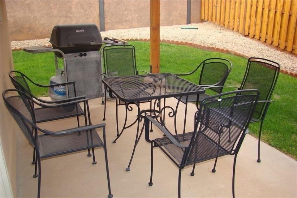 Outside Patio, Table, & Chairs.